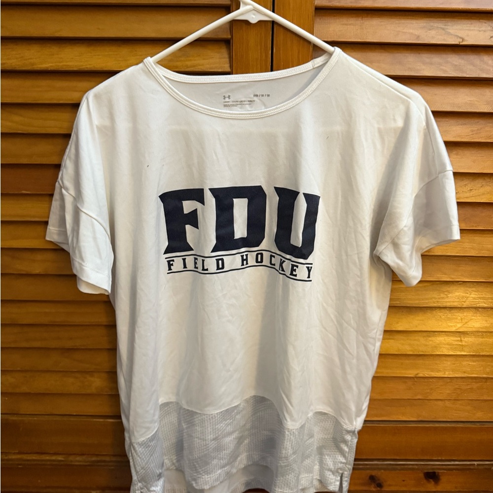 White FDU Field Hockey T-Shirt